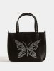 Bags | Evie Noir Bling Butterfly Tote Bag Bags Bags