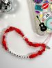 Beaded Phone Straps | Enchanted Red Beaded Phone Strap Beaded Phone Straps Beaded Phone Straps