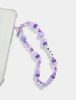 Beaded Phone Straps | Karma Purple Beaded Phone Strap Beaded Phone Straps Beaded Phone Straps