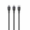 Cables | Rxuc23 Two-For-Three Fast Charging Cable Black Cables Black