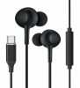 Headphones | Rxhd56C Usb C Wired Earbud Type Headphone With Microphone Black Headphones Black