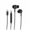 Headphones | Rxhd56L Lighting Wired Earbud Type Headphone With Microphone Black Headphones Black