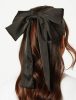 Home & Lifestyle | Satin Oversized Bow Hair Clip In Black Home & Lifestyle Home & Lifestyle