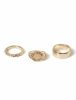 Jewellery |  3 Pack Gold Semi Precious Moonstone Rings Jewellery Jewellery