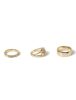 Jewellery |  3 Pack Gold Semi Precious Moonstone Rings Jewellery Jewellery