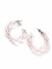 Jewellery |  Purple Glass Swirl Hoops Jewellery Jewellery