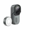 Webcams | Wireless Battery Powered Doorbell With Camera Gray Webcams Gray