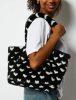 Bags | Black Fluffy Heart Tote Bag Bags Bags