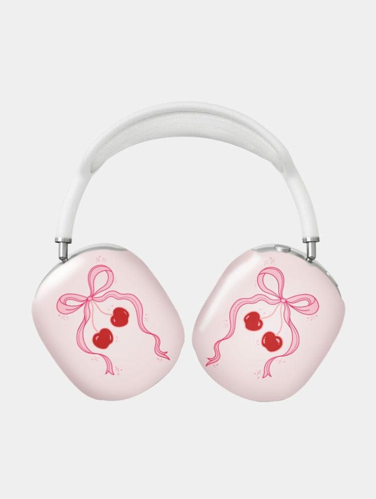 Airpods Cases | Cherry Bow Airpods Max Case In Gloss Airpods Cases Airpods Cases