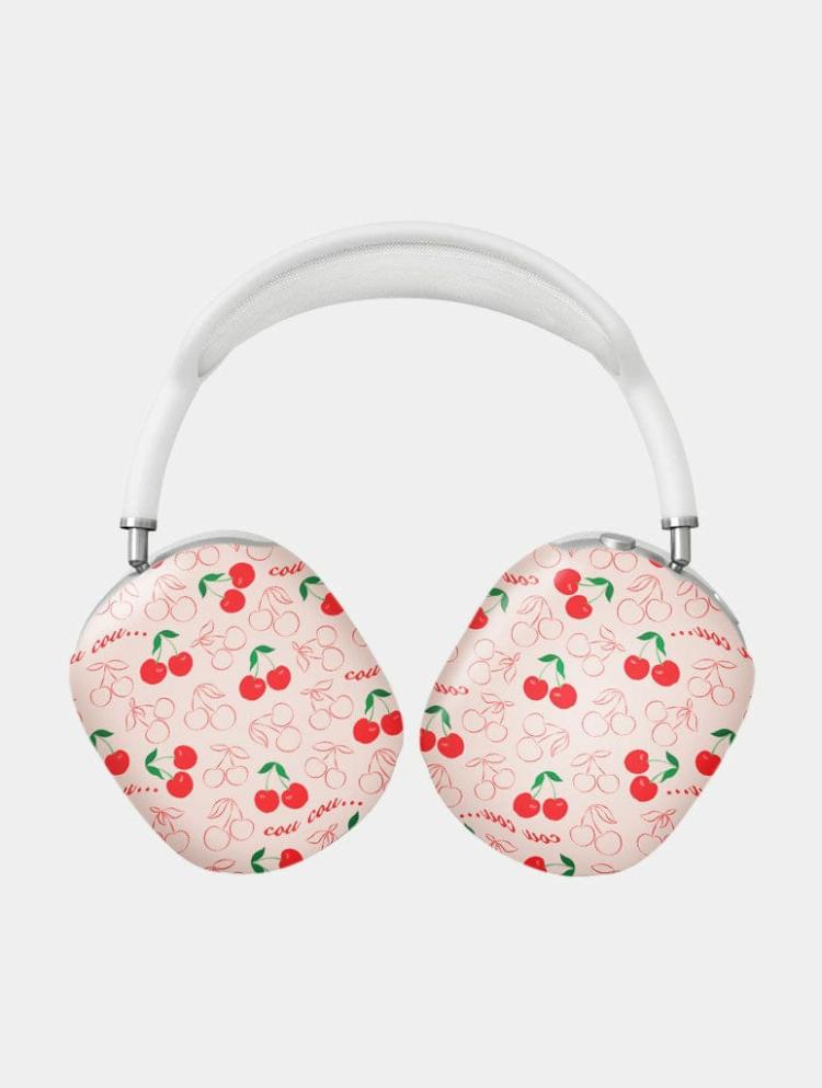 Airpods Max Cases | Cherry Print Airpods Max Case In Matte Airpods Cases Airpods Cases