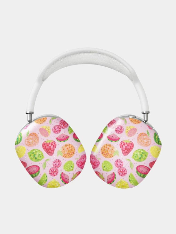 Airpods Max Cases | Disco Fruit Salad Swirl Airpods Max Case In Gloss Airpods Cases Airpods Cases