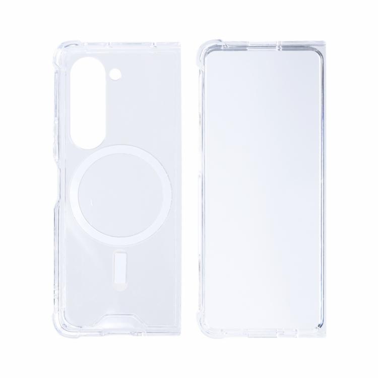 All Cases | For Galaxy Z Fold5 Magnetic Clear Case Tpu White All Cases All Cases