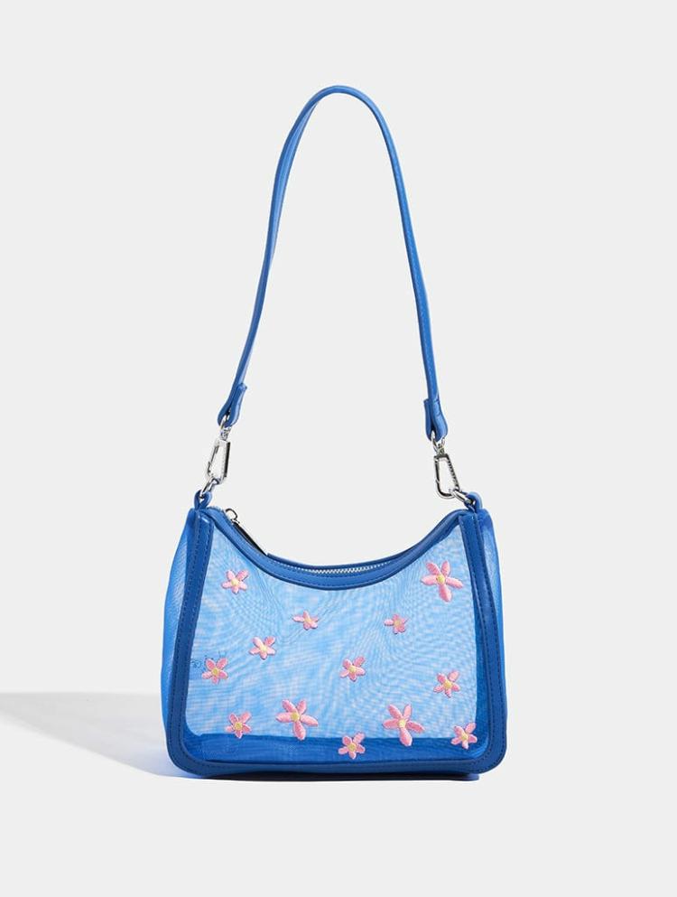 Bags | Maia Blue Mesh Cross Body Bag Bags Bags