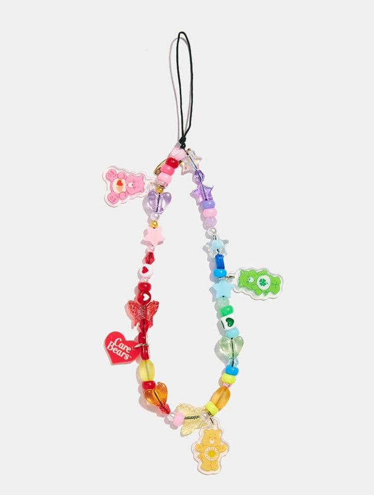 Beaded Phone Straps | Care Bears X Skinnydip Rainbow Beaded Phone Strap Beaded Phone Straps Beaded Phone Straps