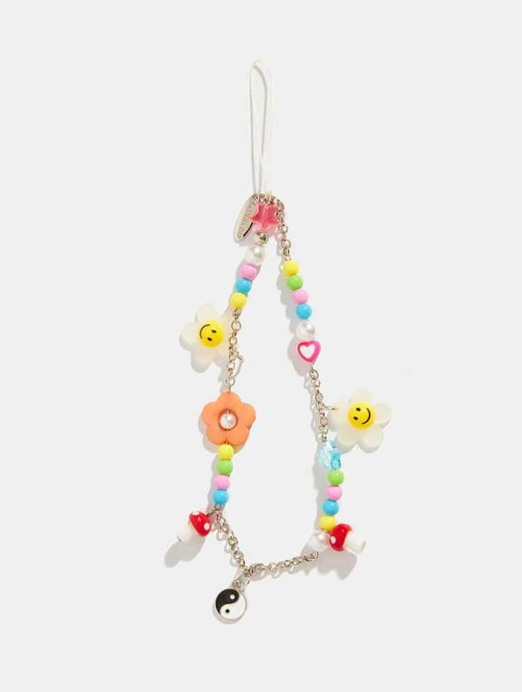 Beaded Phone Straps | Mixed Charm Chain Beaded Strap Beaded Phone Straps Beaded Phone Straps