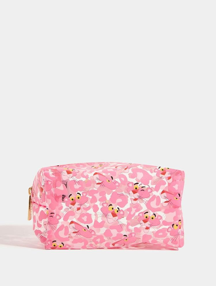 Beauty | Pink Panther X Skinnydip Glitter Makeup Bag Beauty Beauty