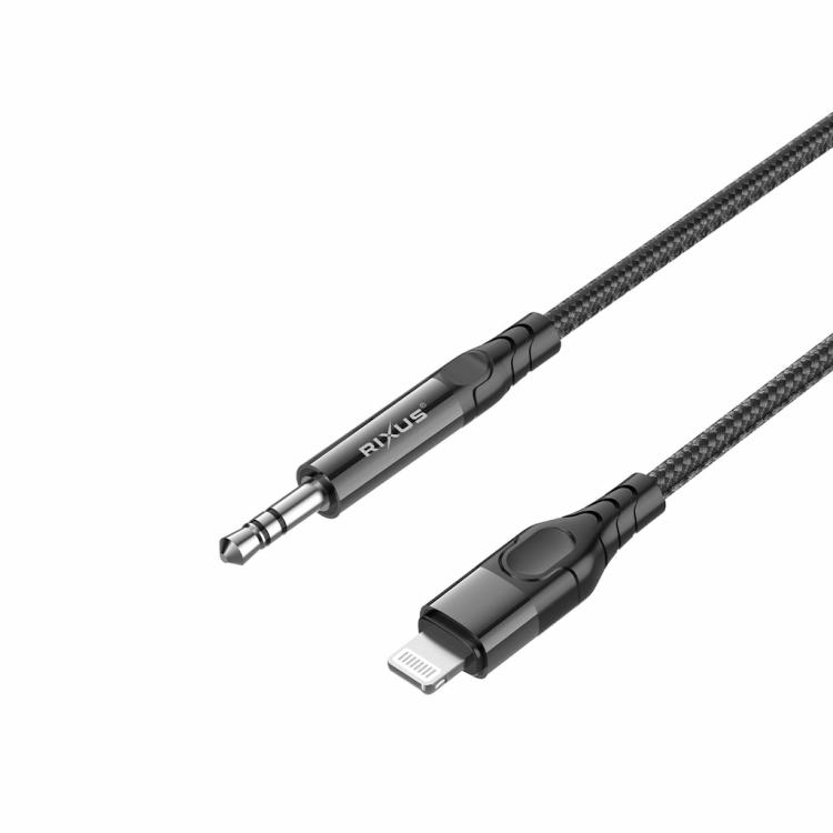 Cables | Rxmu35L 3.5Mm Aux To Lighting Braided Audio Cable 4-Ft Black Cables Black