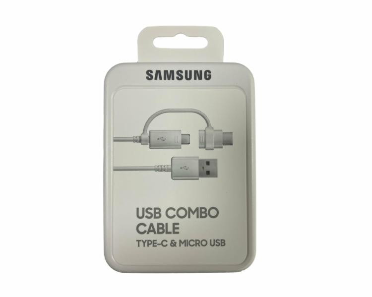 Cables | Usb Combo Cable Usb-C And Micro-Usb White Cables Cables