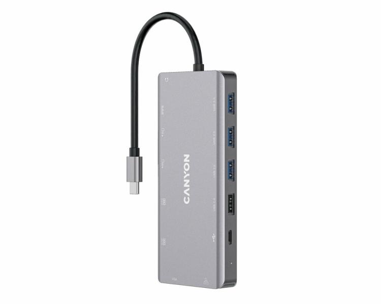 Computer Accessories | 13-1 Hub Ds-12 Usb-C Multiport Dark Grey Computer Accessories Computer Accessories