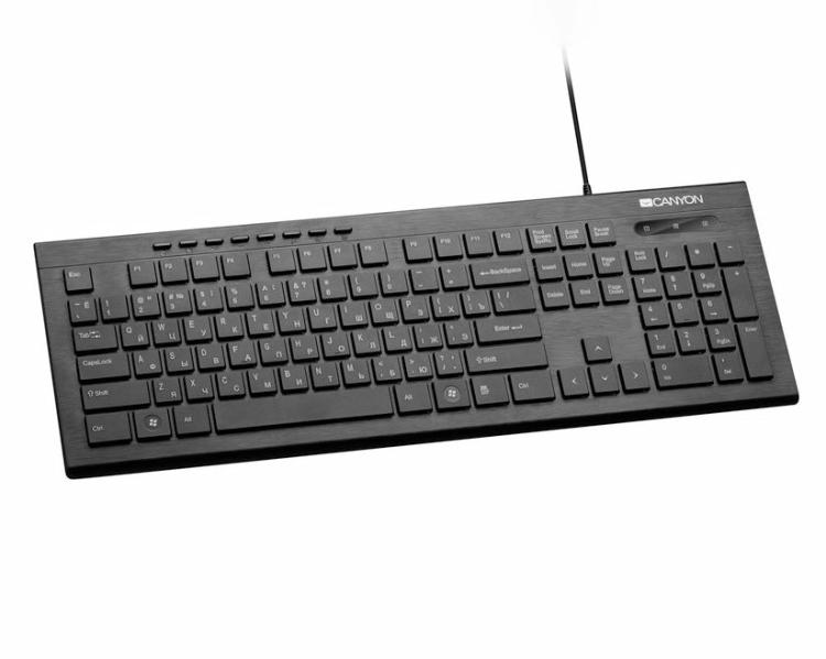 Computer Accessories | Wired Usb Multimedia Hkb-W2 Fr Keyboard Led Black (Azerty) Computer Accessories Black