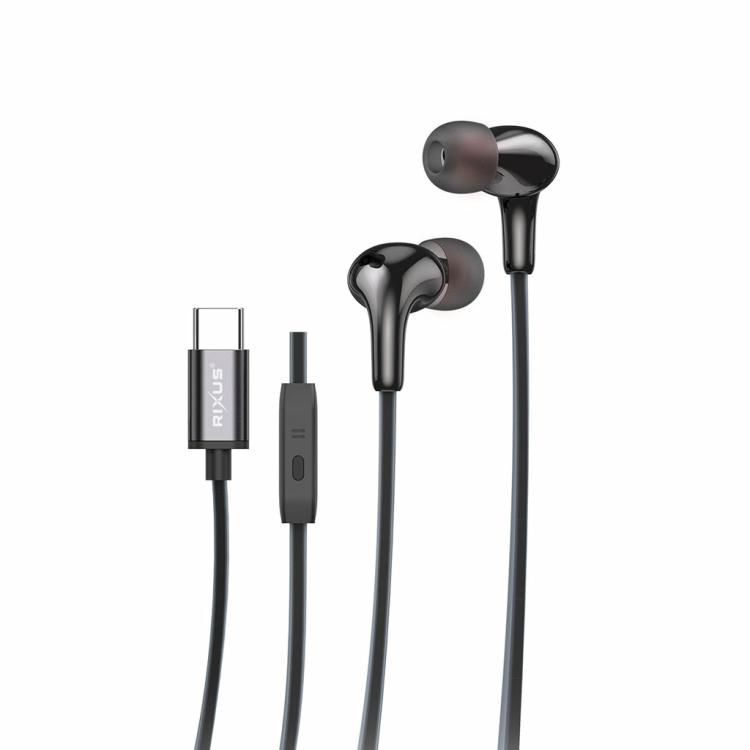 Headphones | Rxhd27C Stereo In-Ear Type-C Wired Earphone Black Headphones Black