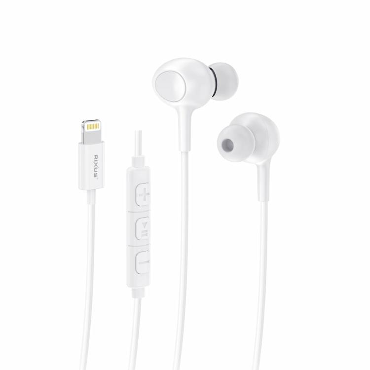 Headphones | Rxhd56Lw Lighting Wired Earbud Type Headphone With Microphone White Headphones Headphones