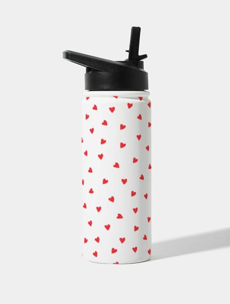 Home & Lifestyle | Ditsy Heart 18Oz Stainless Steel Water Bottle Home & Lifestyle Home & Lifestyle