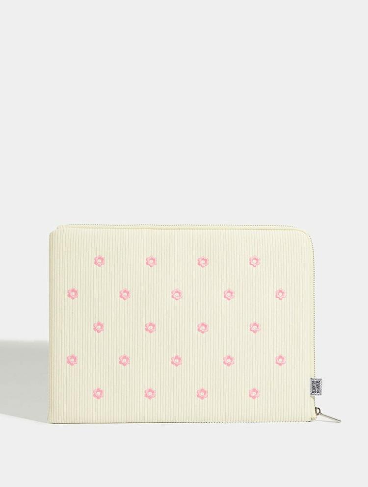 Home & Lifestyle | Ecru Cord Daisy Laptop Case Home & Lifestyle Home & Lifestyle