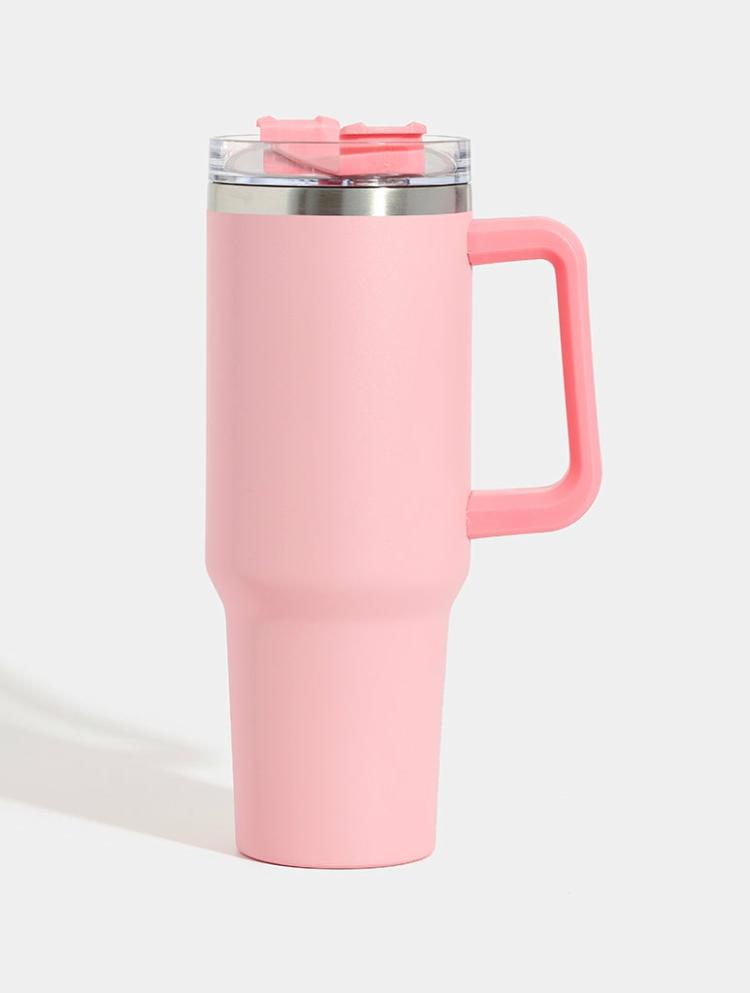 Home & Lifestyle | Light Pink Metal Tumbler Home & Lifestyle Home & Lifestyle