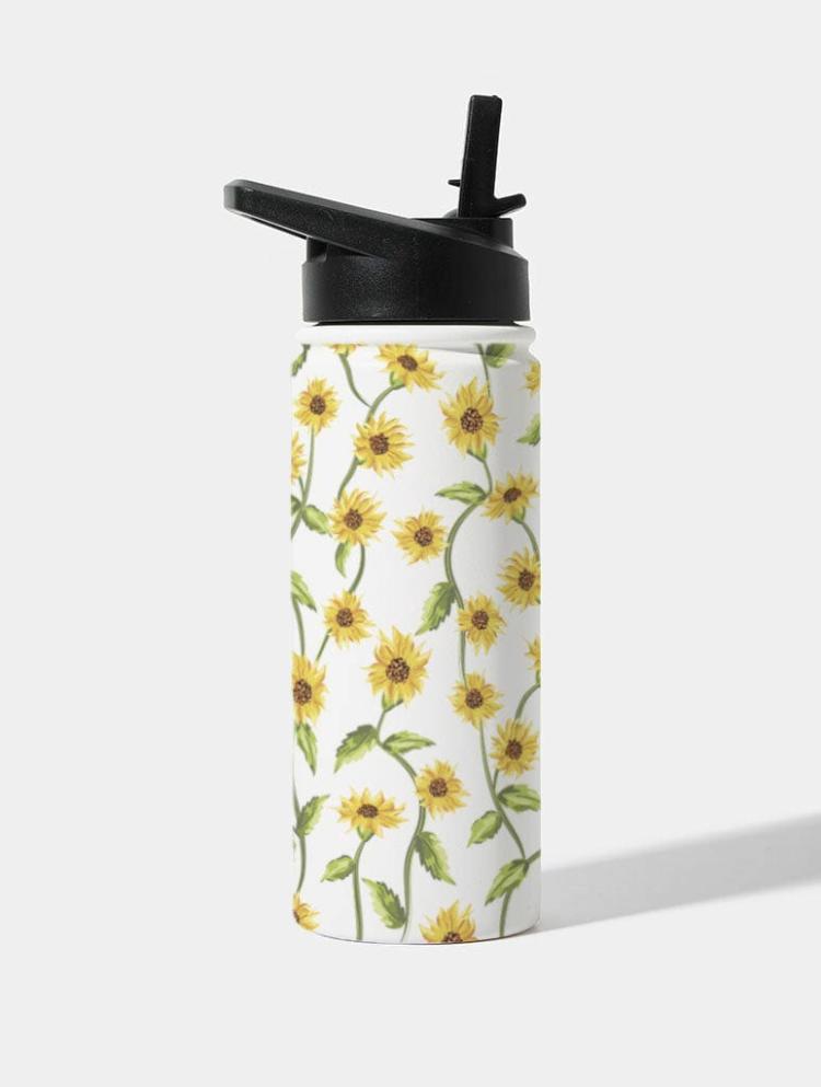 Home & Lifestyle | Sunflower Vine 18Oz Stainless Steel Water Bottle Home & Lifestyle Home & Lifestyle