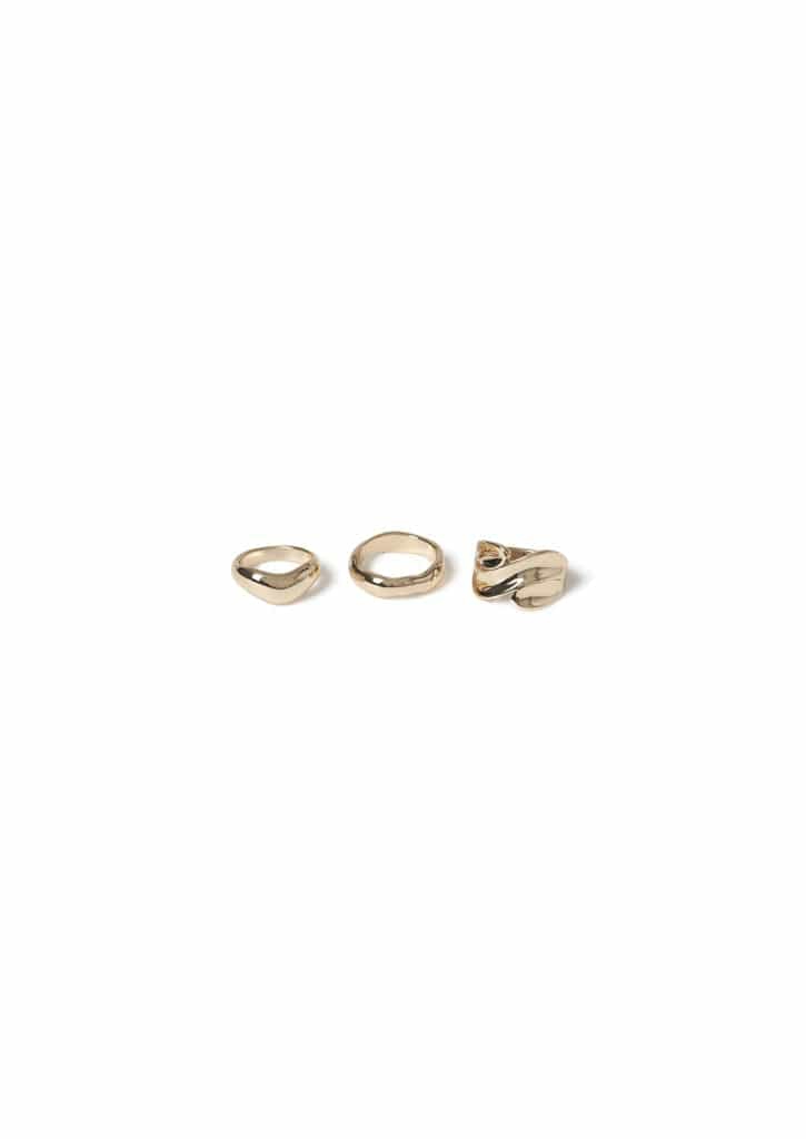 Jewellery |  3 Pack Molten Ring Jewellery Jewellery