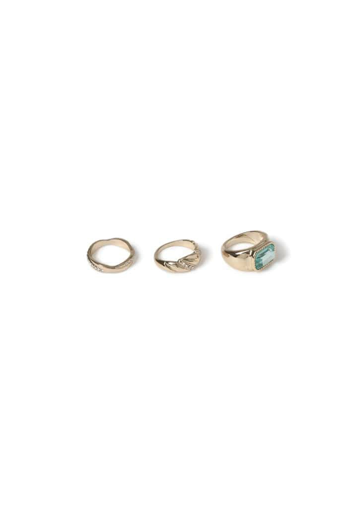 Jewellery |  3 Pack Stacking Rings With Stones Jewellery Jewellery