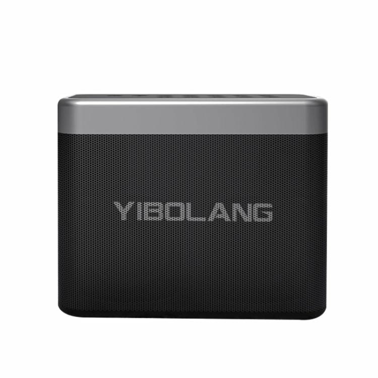 Portable Speakers | Yibolang Bluetooth Speaker X48 With Two Microphones Black Portable Speakers Black