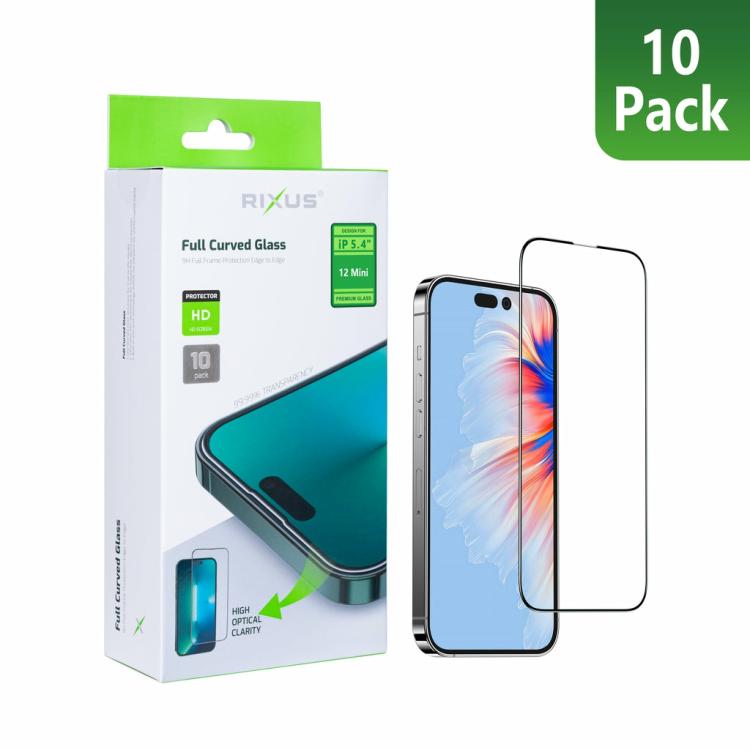 Screen Protectors | For Iphone 12 Mini Tempered Glass Curved Edge (10-Pack) Screen Protectors Screen Protectors