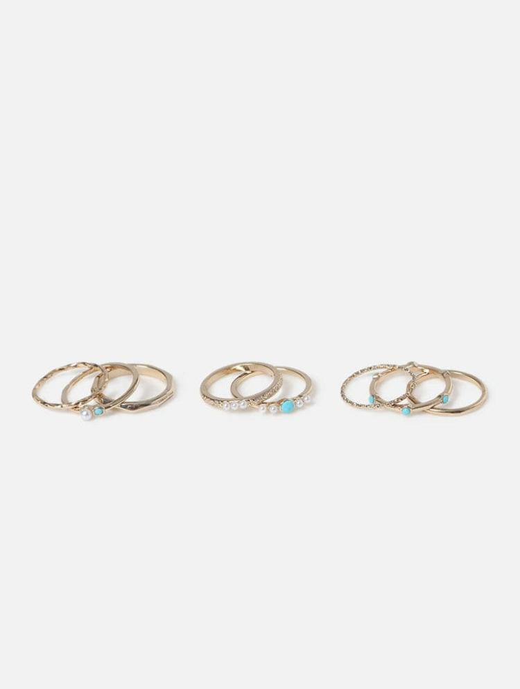 Jewellery |  8 Pack Turquoise Stacking Rings Jewellery Jewellery