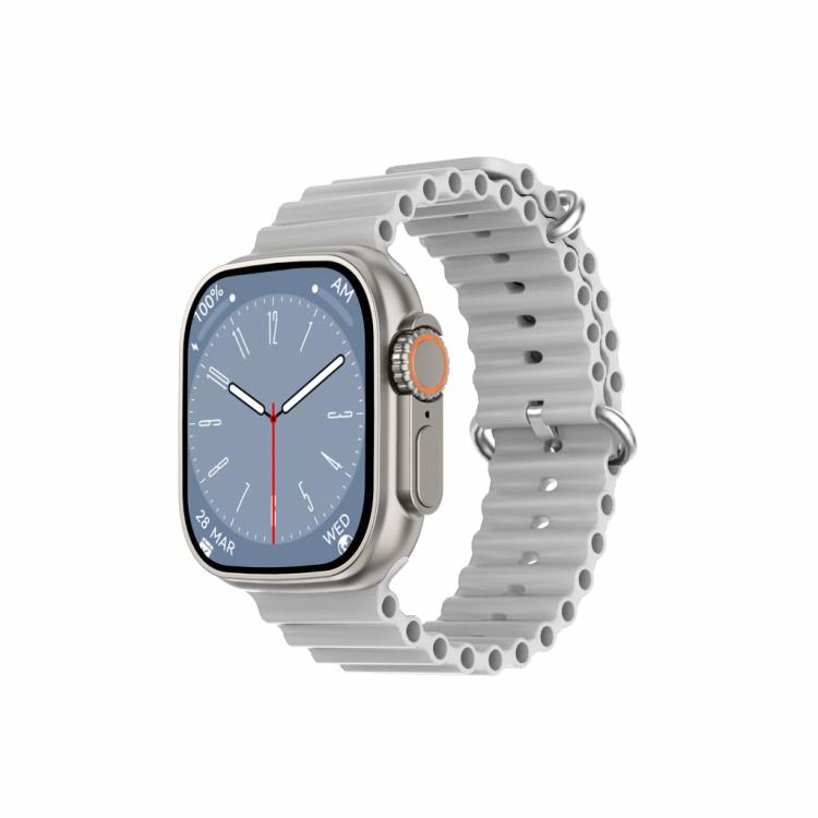 Smart Watches | Dtno 1 Dt8 Ultra Plus Smart Watch With Gray Strap Silver Smart Watches Silver